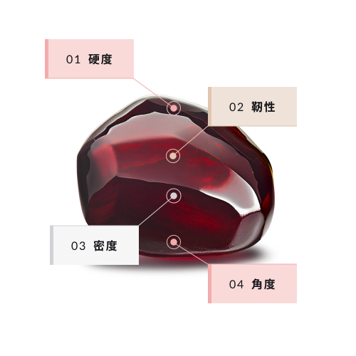 ガーネット　高品質　スフィア　4.3㎝　スターフラッシュ　高級　garnet 噴射水ガーネット製品｜GMA Garnet Group